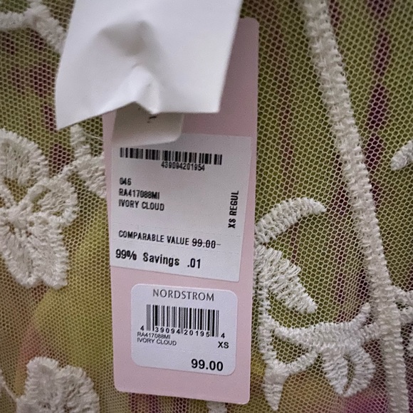 NWT Rachel Parcell Ivory Lace Kimono - Picture 7 of 8